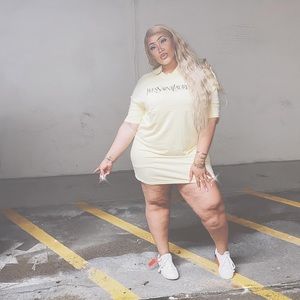 Yellow YSL dress